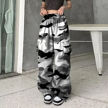 Women's Baggy Camo Cargo Pants 1