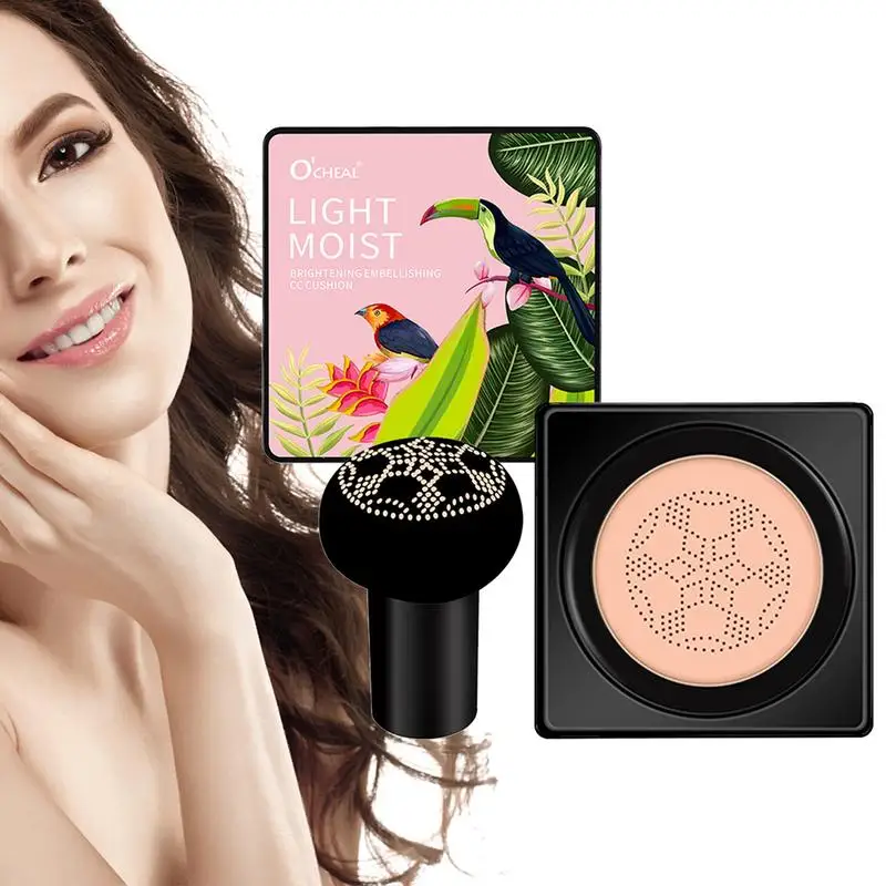 

BB Cream Foundation Full Coverage Mushroom Head Air Cushion CC Cream Brighten And Natural Long Lasting Moisturizing Concealer
