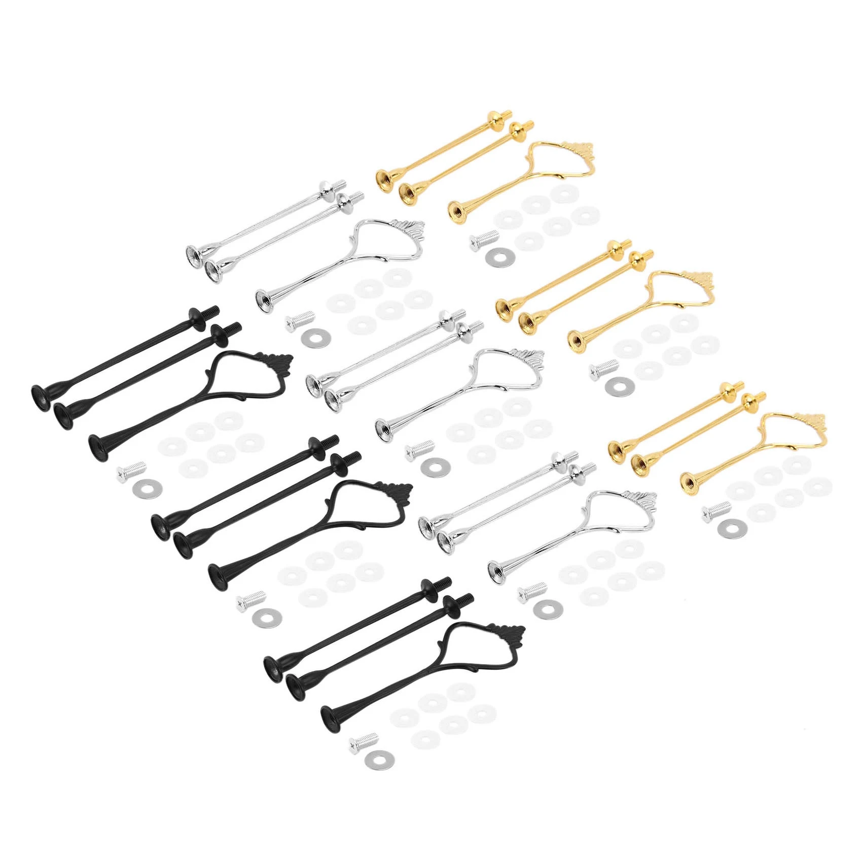 

Поднос для торта, набор из 6 предметов, 3 уровня, для свадьбы и вечеринки, 3 цвета