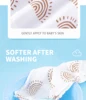 HappyFlute 1pc Baby Soft Muslin Swaddle 100% Cotton Blanket Comfortable Muslin Diaper 120*110cm For Kids 6