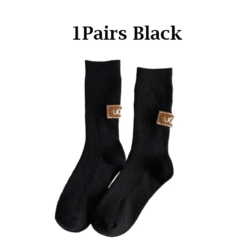 1/2/3/4/5 أزواج الخريف الشتاء الدافئة جوارب مبطنة...