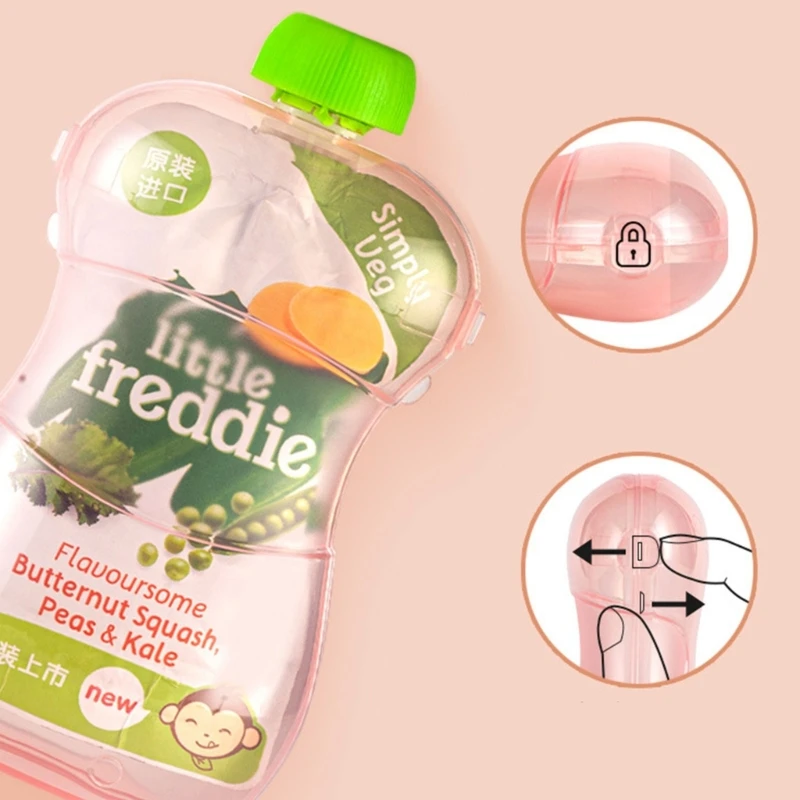 Holder Food Holder Squeeze Proof Refillable Holder for Most Baby Food Squeeze Pouches Baby Supplies 5
