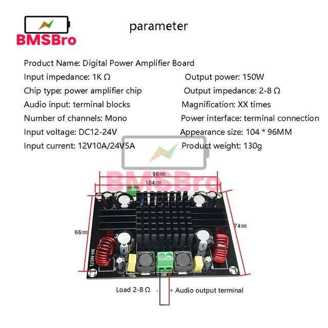 Scheda Amplificatore Mono TDA3116D2 - 150W, 12-26V, Alta Potenza, Bassa Distorsione - Foto 9