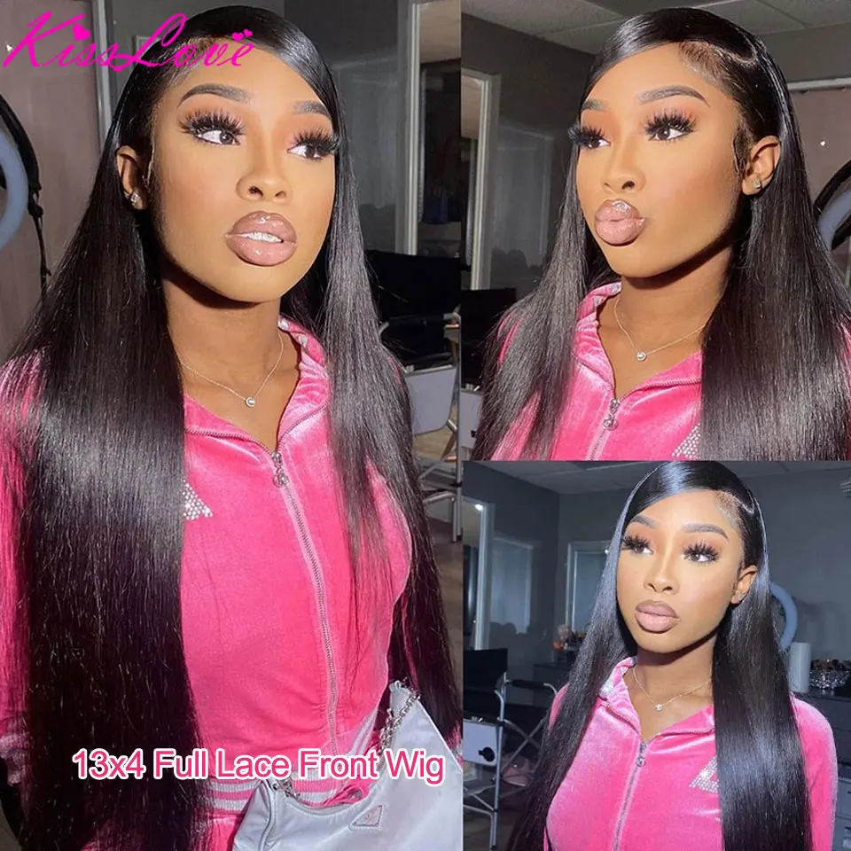 HD Transparent 360 Lace Frontal Wig Human Hair Wigs For Women Straight 13x4/13x6 Lace Front Wig Pre Plucked 5x5 Closure