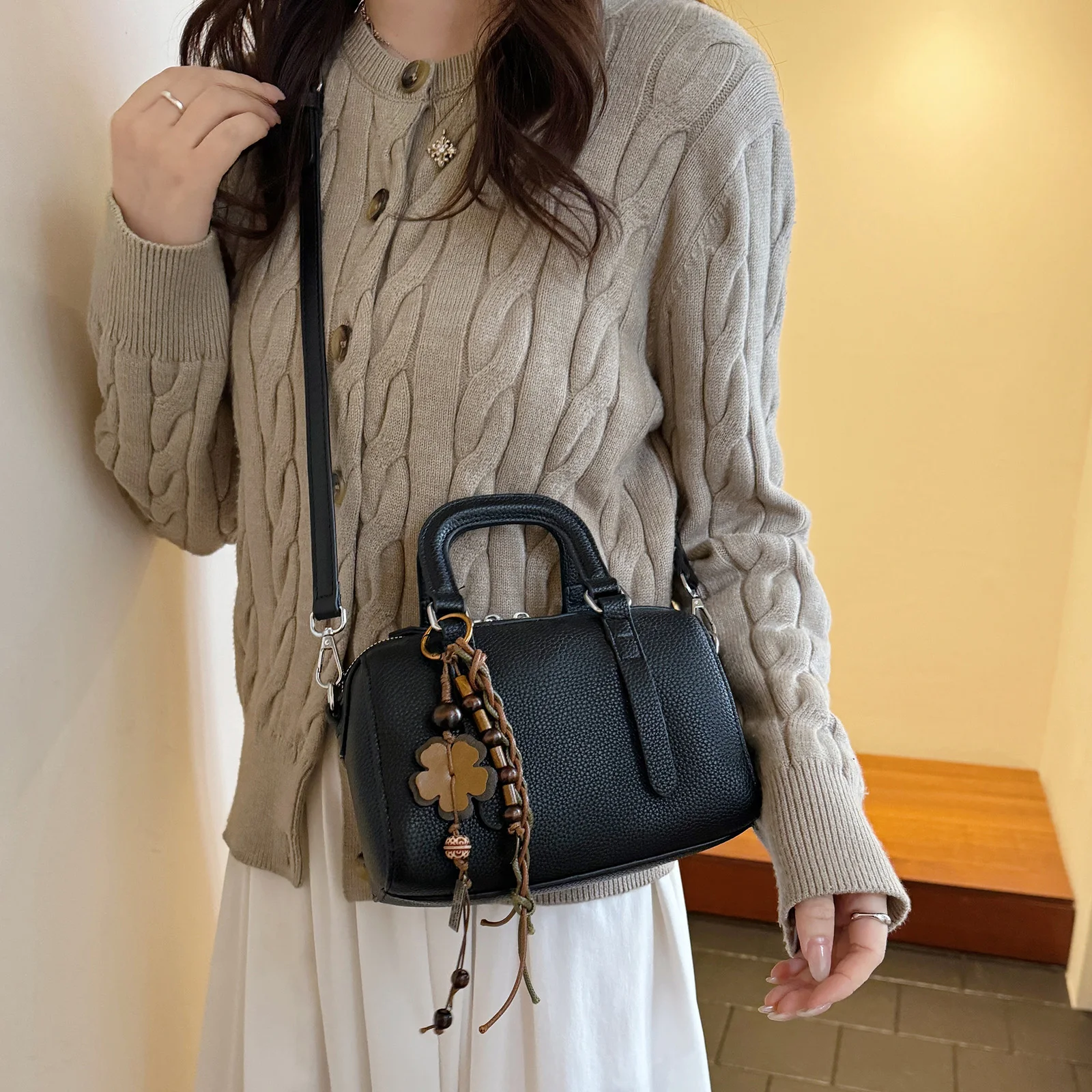 PU Leather Shoulder Bag Retro Underarm Bag Fashion Crossbody Bag for Women Work Shopping Travel