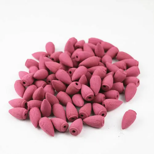 50/100Pcs Incense Cones Use For Backflow Incense Burner Anti-Odour Cone Incense Mix Scent Cherry