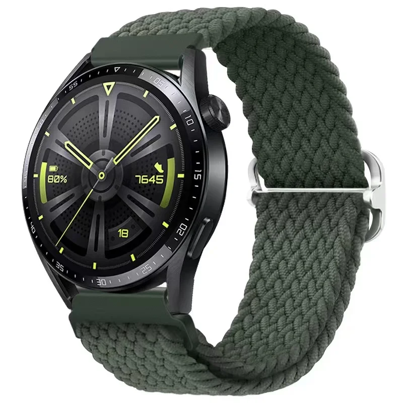 Adjustable Woven Nylon Watch Strap, 20mm/22mm - Universal Fit