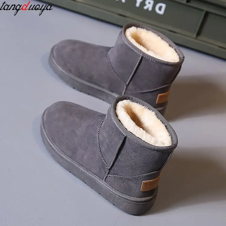 Women's Uggs Winter 2022 New Plush Comfort Cotton Boots With Rounded Tips  For Warmth - Women's Boots - AliExpress