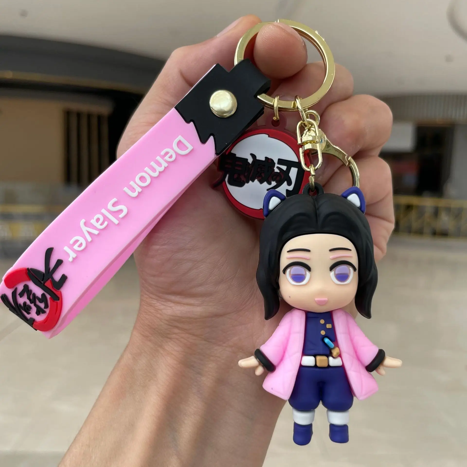NINJAMO Demon Slayer Keychain – Nezuko Kamado Holding Tanjiro, PVC Anime Collectible - View #8