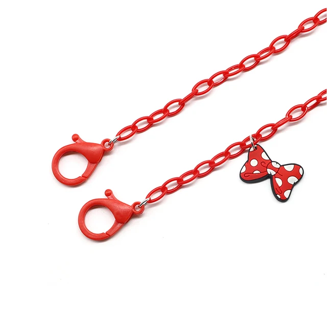 Face Mask Chain For Children Funny Cotton Glasses Lanyard Necklace Hangs Mouse Eyewear Chain Sunglasses Cord Jewelry Accessories Bow-knot 02