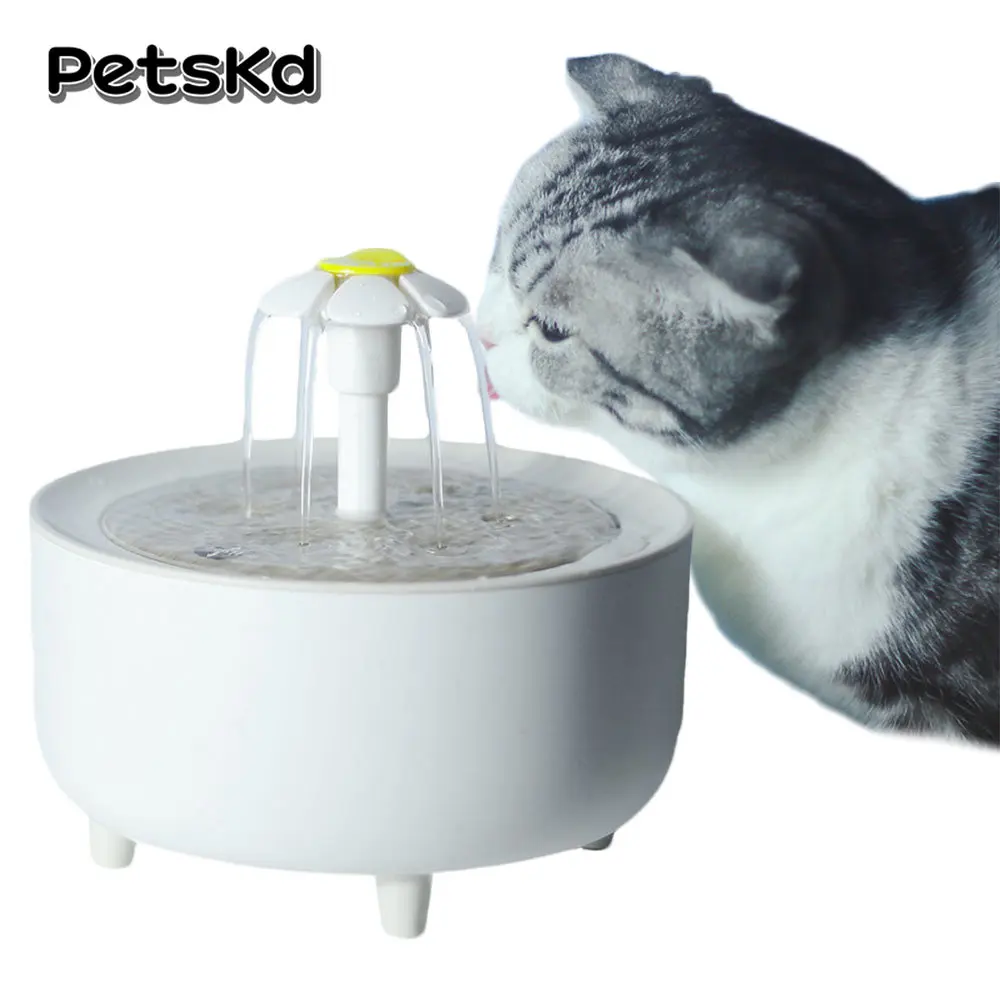 Cat Water Fountain Auto Filter Electric Mudo Cat Drinker Bowl 2L Recircular Filtring Drinker