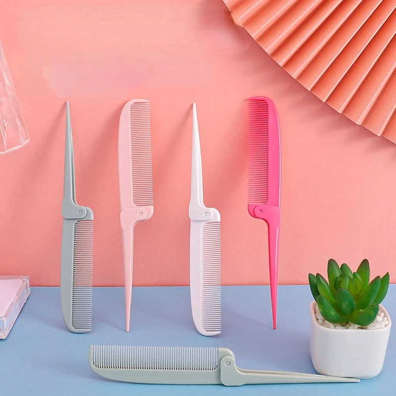 Foldable Massage Hair Comb Anti Static Hairdressing Personality Hairpin Portable Travel Hair Comb Brush Women Styling Accessorie 2