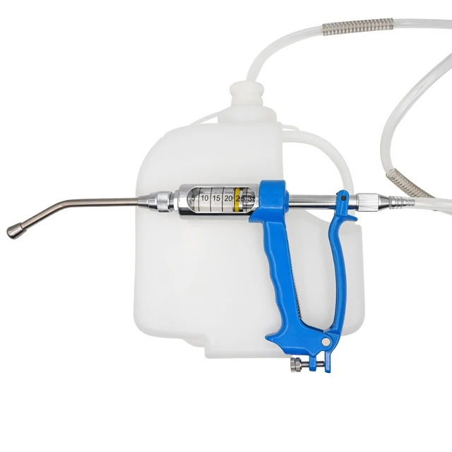 5ml 10ml 20ml 30ml Veterinary Metal Feeding Gun Continuous Drench Gun for Cattle Sheep Goat Drenching Gun with Bottle Farm Tools 1