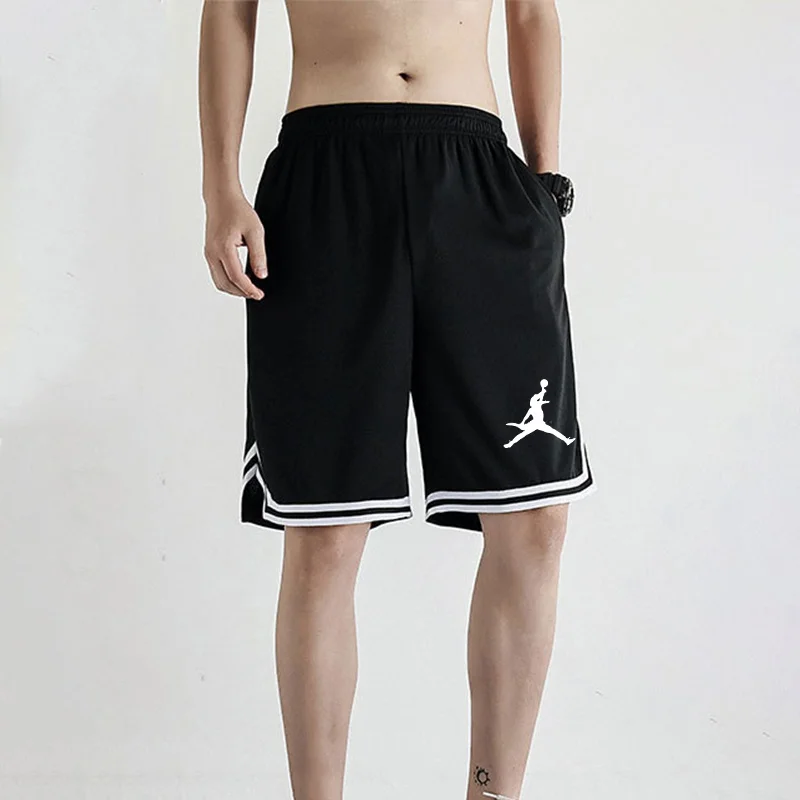 Men Summer Printed Sport Basketball Shorts Mesh Gym Running Shorts Male Loose Casual Shorts Fitness Beach Shorts Man Clothing