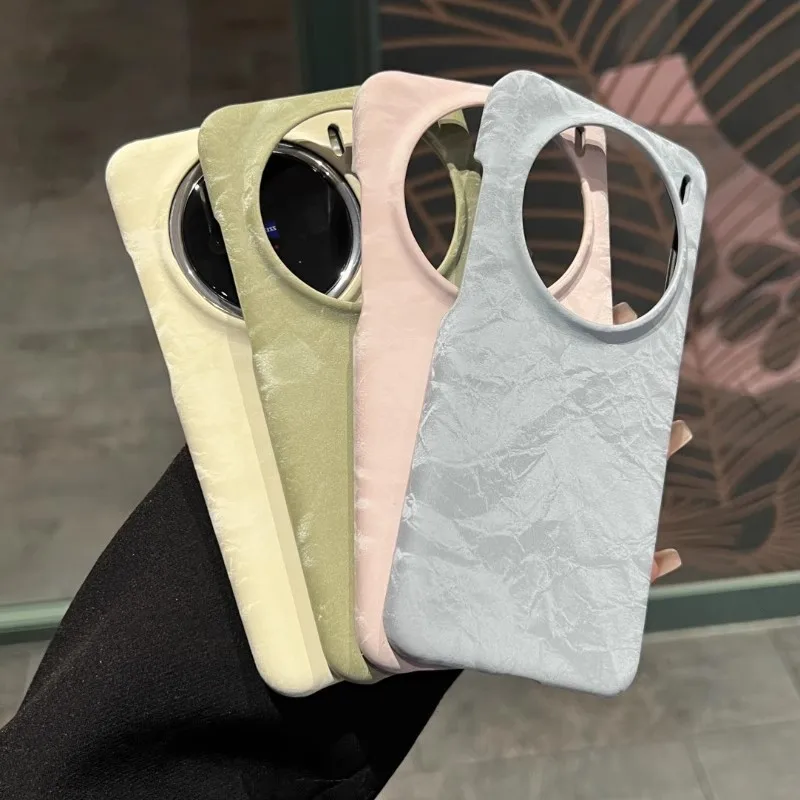 Luxury Suede Leather Anti-Scratch Slim Phone Case with Glossy Finish