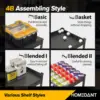 5 Tier Laminated White Metal Shelving Unit Adjustable Garage Storage Utility Rack Heavy Duty Shelves Organization Multipurpose 6
