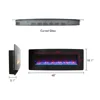 48 Inch Electric Fireplace , Wall Mounted Electric Fireplace with Remote and Multi Color Flame & Emberbed,1400W Stove Fireplaces 5