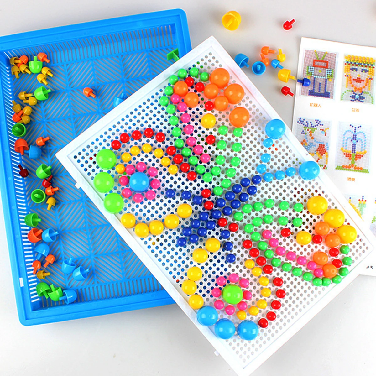 Mushroom Nail 3D Puzzle Blocks 296pcs