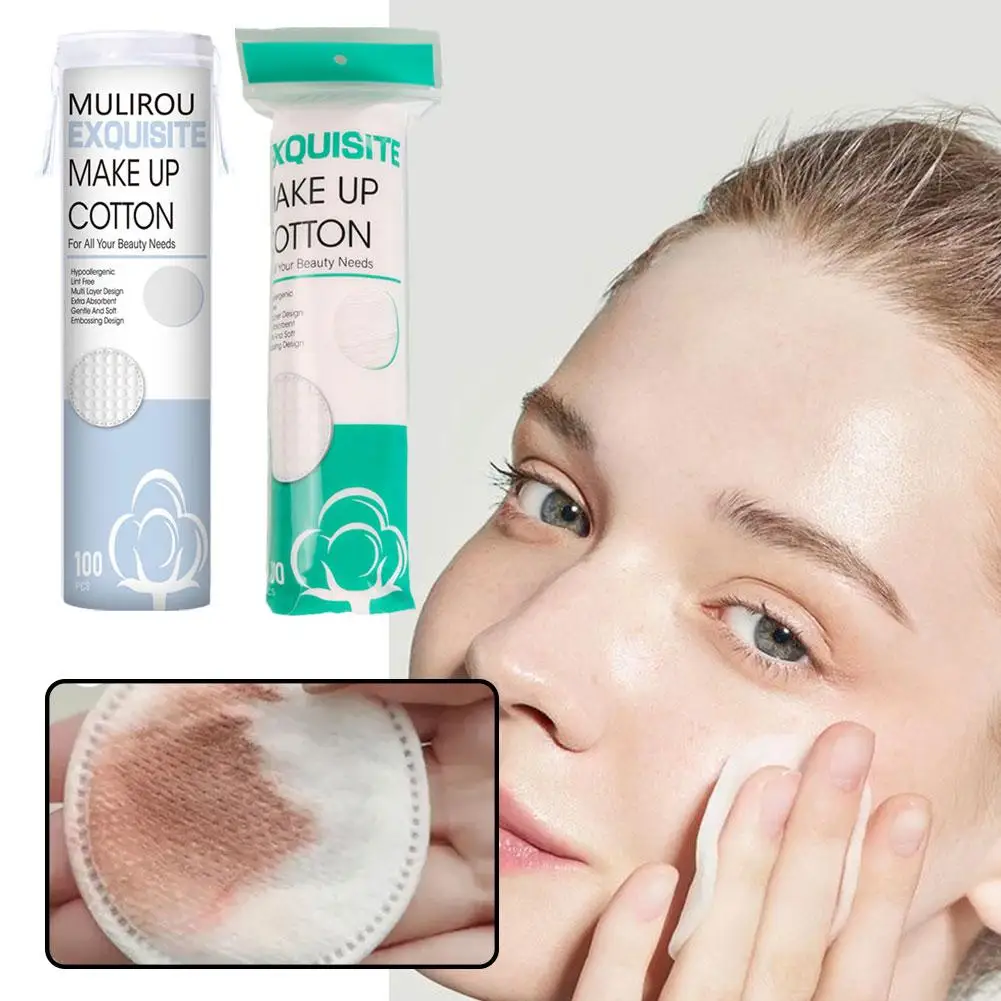 Portable Face Cleansing Remover Cotton Wash Makeup Cleaning Facial Tool Cotton Soft Wipe Pads Nail Art Thicken Cosmetics N0J8 2