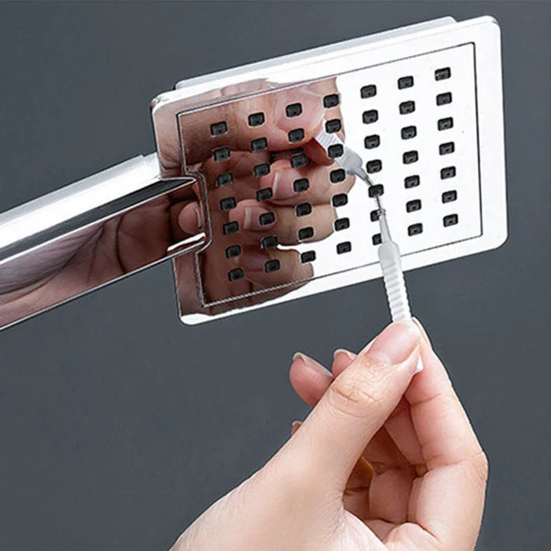 10/50/100/200PCS Shower Cleaning Brush Bathroom Micro Nylon Brush Nozzle Anti-blocking Cleaning Tools Bathroom Accessories 2