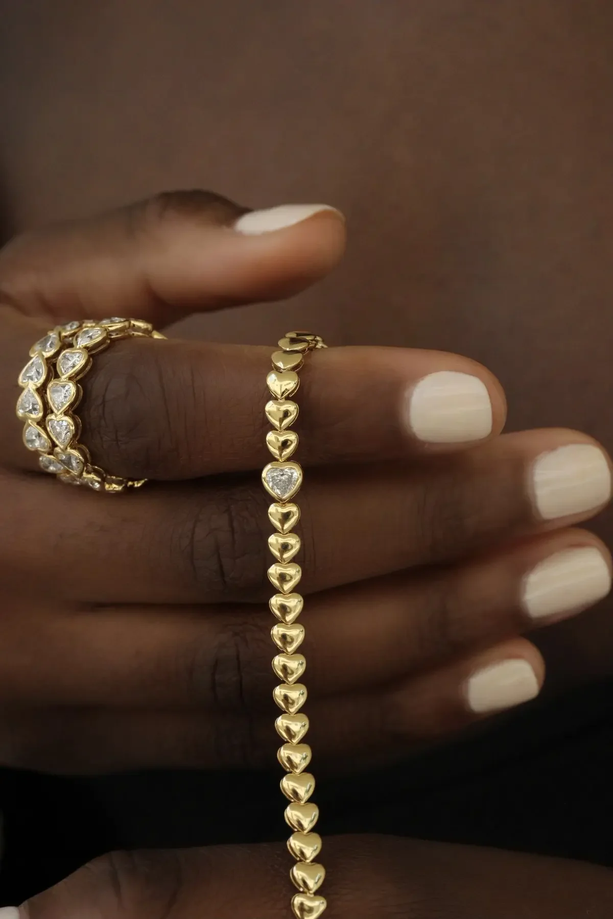 

Женский браслет с цепочкой из фианита, золотистый браслет с белым фианитом, Размер 17 см, 19 см