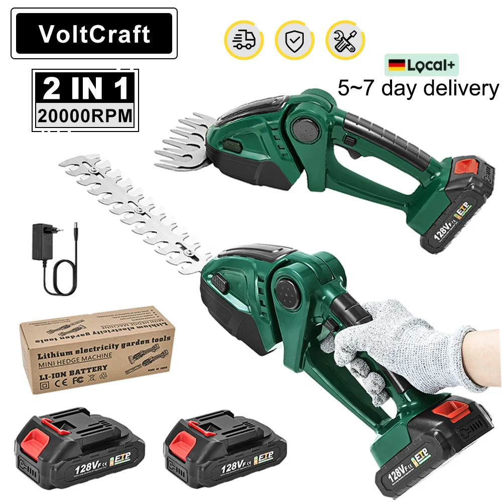 2 in 1 Electric Hedge Trimmer 20000rpm Shrub / Hedge Pruner 1