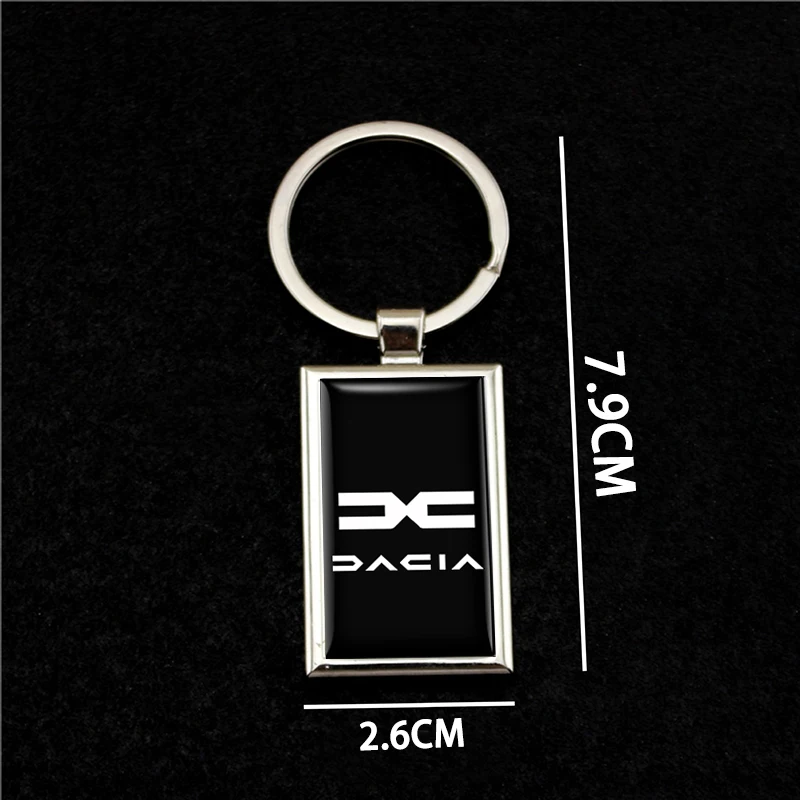 For Dacia Duster Logan Spring Sandero Stepway Dokker Lodgy Jogger MCV Accessories Motorcycle Keyring Metal Keychain car key chain