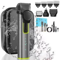 All in One Beard Trimmer with Adjustable Combs IPX7 Waterproof Trimmer for Men Hair Clippers Nose Trimmer Electric Razor Shaver 1