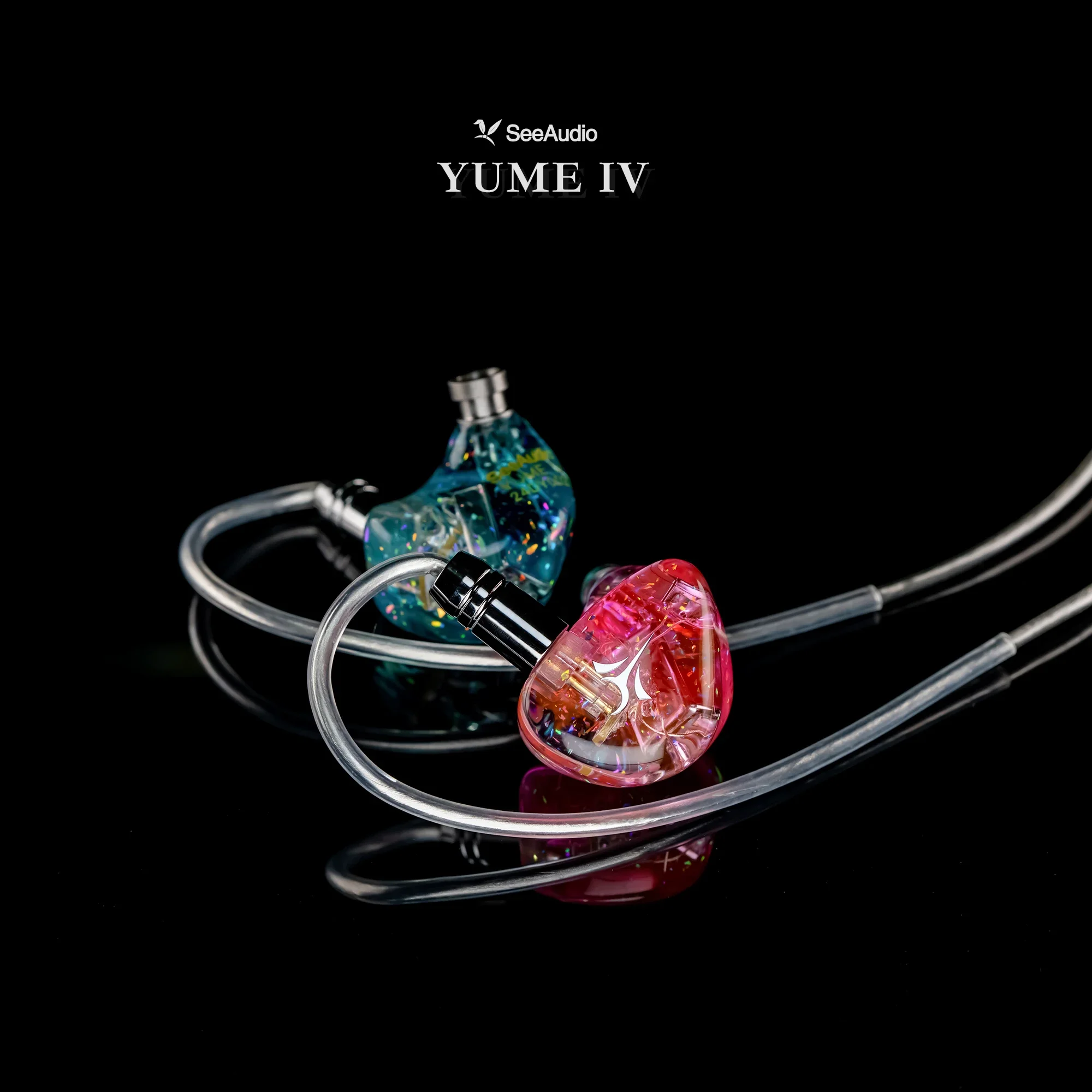 SeeAudio Yume IV 2BA Hybrid Driver Hifi In-Ear Headphones Music IEM Wired Earphones 2pin 3.5mm Detachable Cable 3