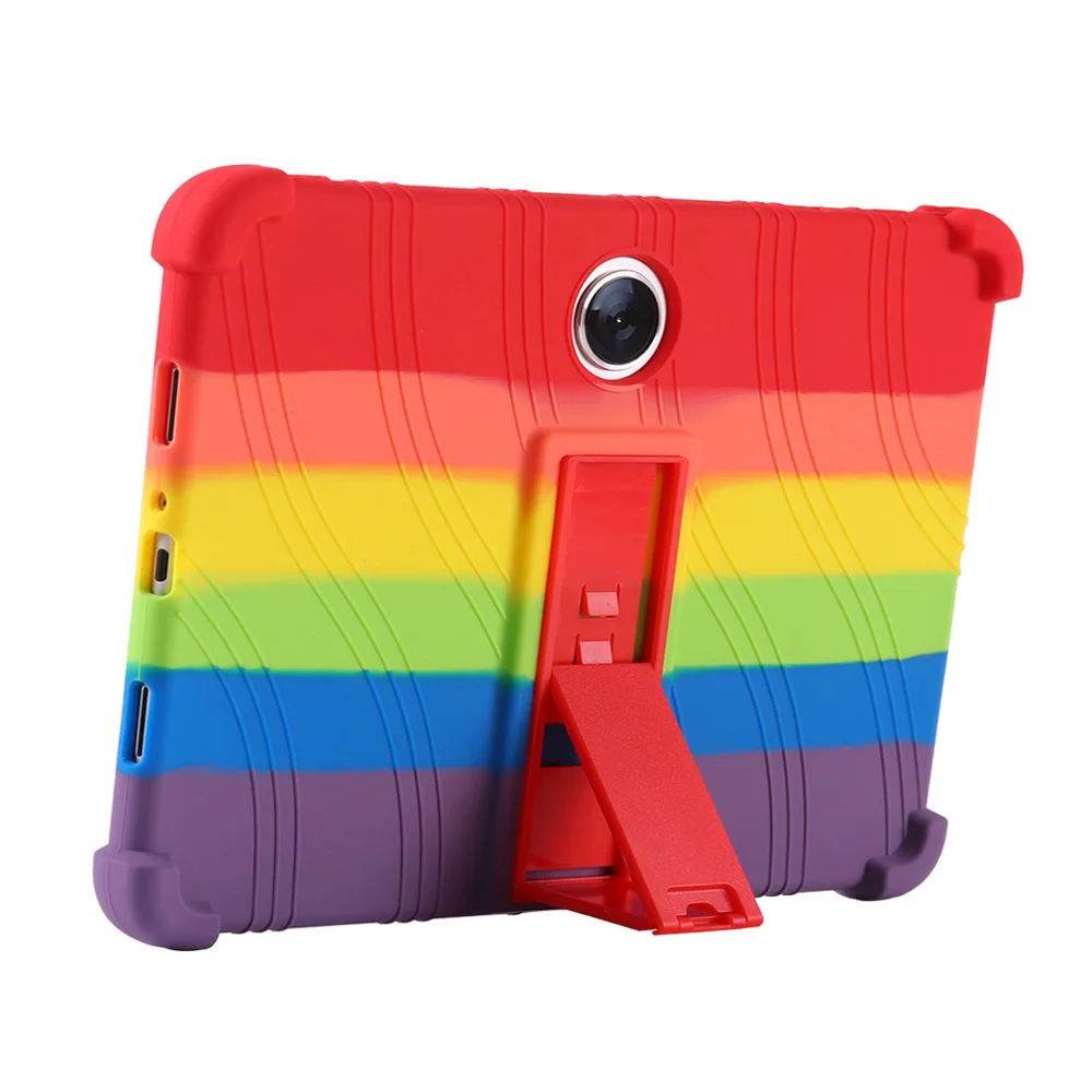 Soft Silicone Kids Safe Shockproof Tablet Case with Adjustable Stand