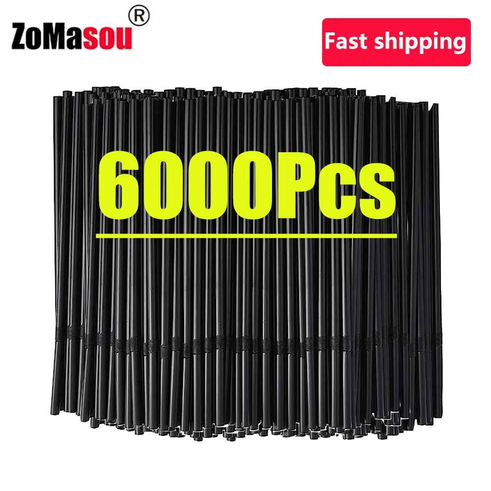 50/3000/6000 шт., разноцветные трубочки для напитков