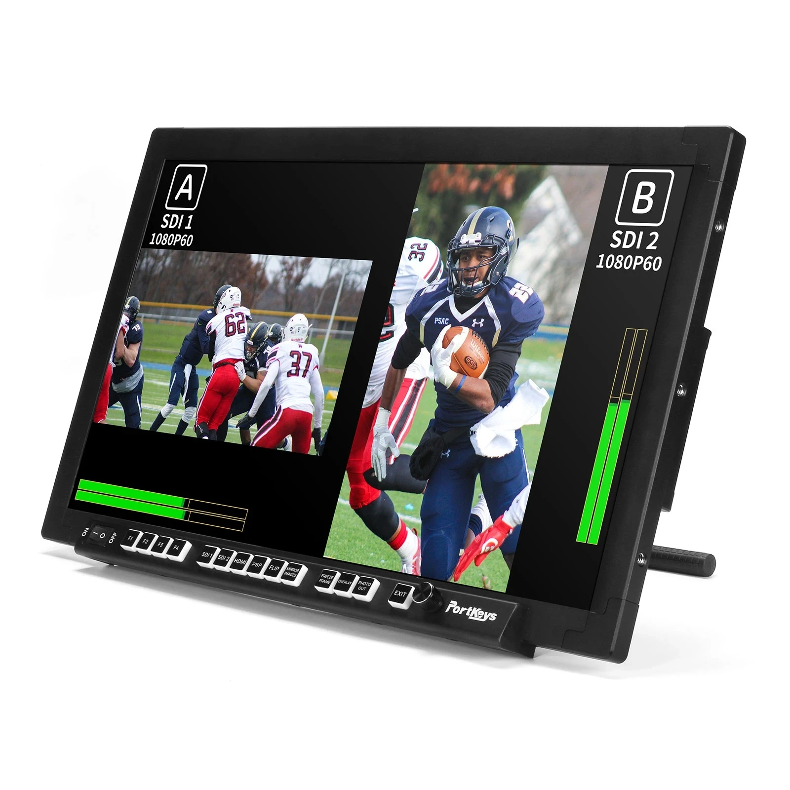 Portkeys MT22DS 21.5 Inch Dual Screen Multi-camera Broadcast Production Monitor Support HDMI 3G-SDI Wireless Video Transmission