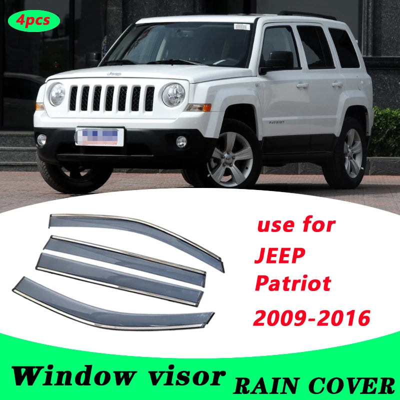 For JEEP Patriot 2009 2016 Patriot Plastic Window Visor Vent Shades Sun