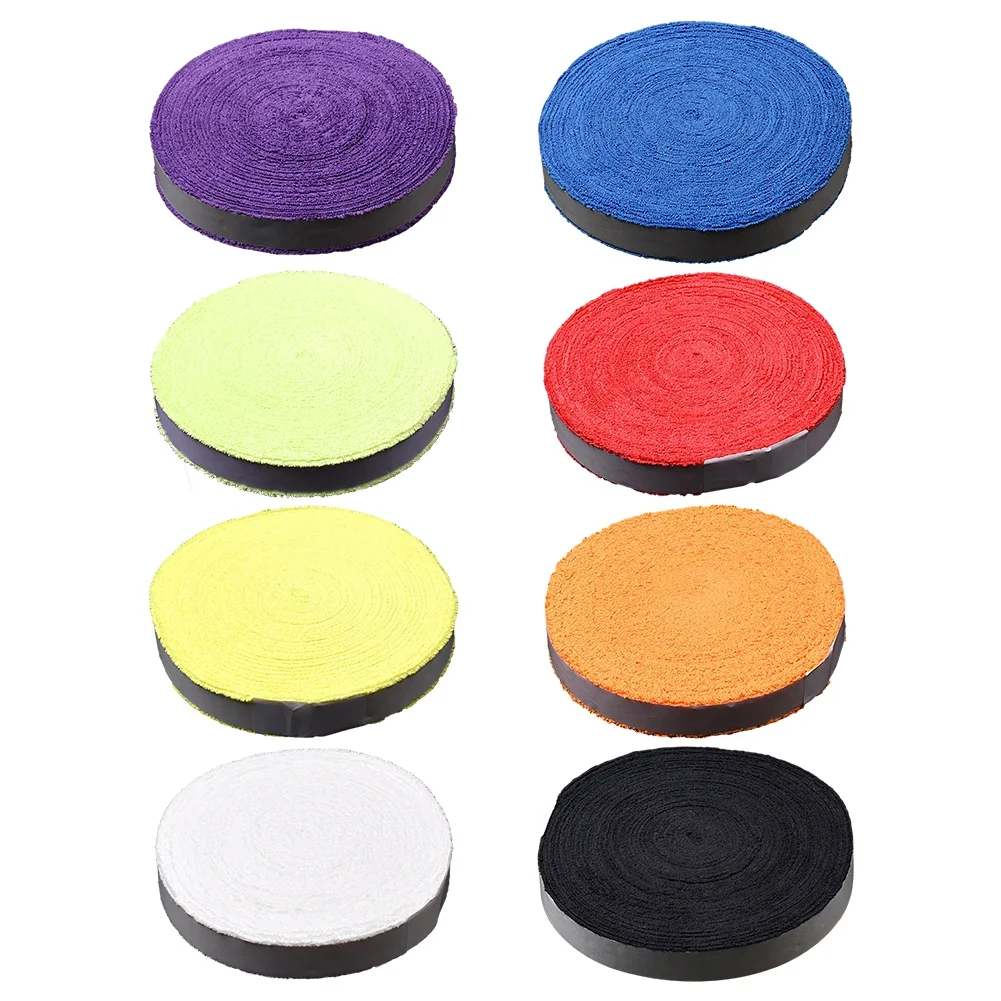

10m Sweatband Racket Grip Anti Slip For DIY Tennis Badminton Racket Grip Tape Racket Wraps Tape 1000 x 2.8cm