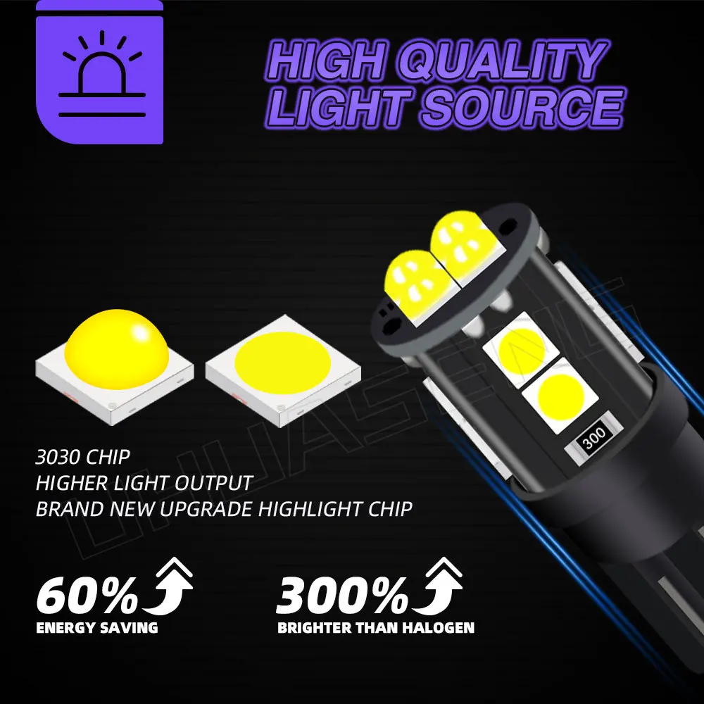 UHUASENG LED 194 3030 ׸ ȣ,   ȣ ǥ , ڵ , W5W ,  Ʈ T10, 2 