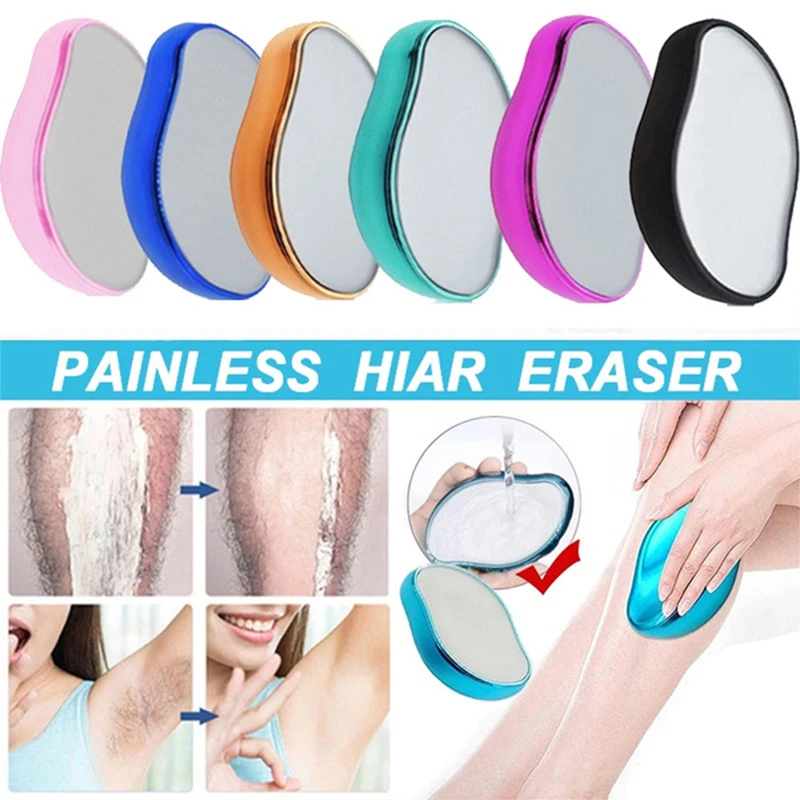 Hot Crystal Physical Hair Removal Eraser Glass Hair Remover Painless Epilator Easy Cleaning