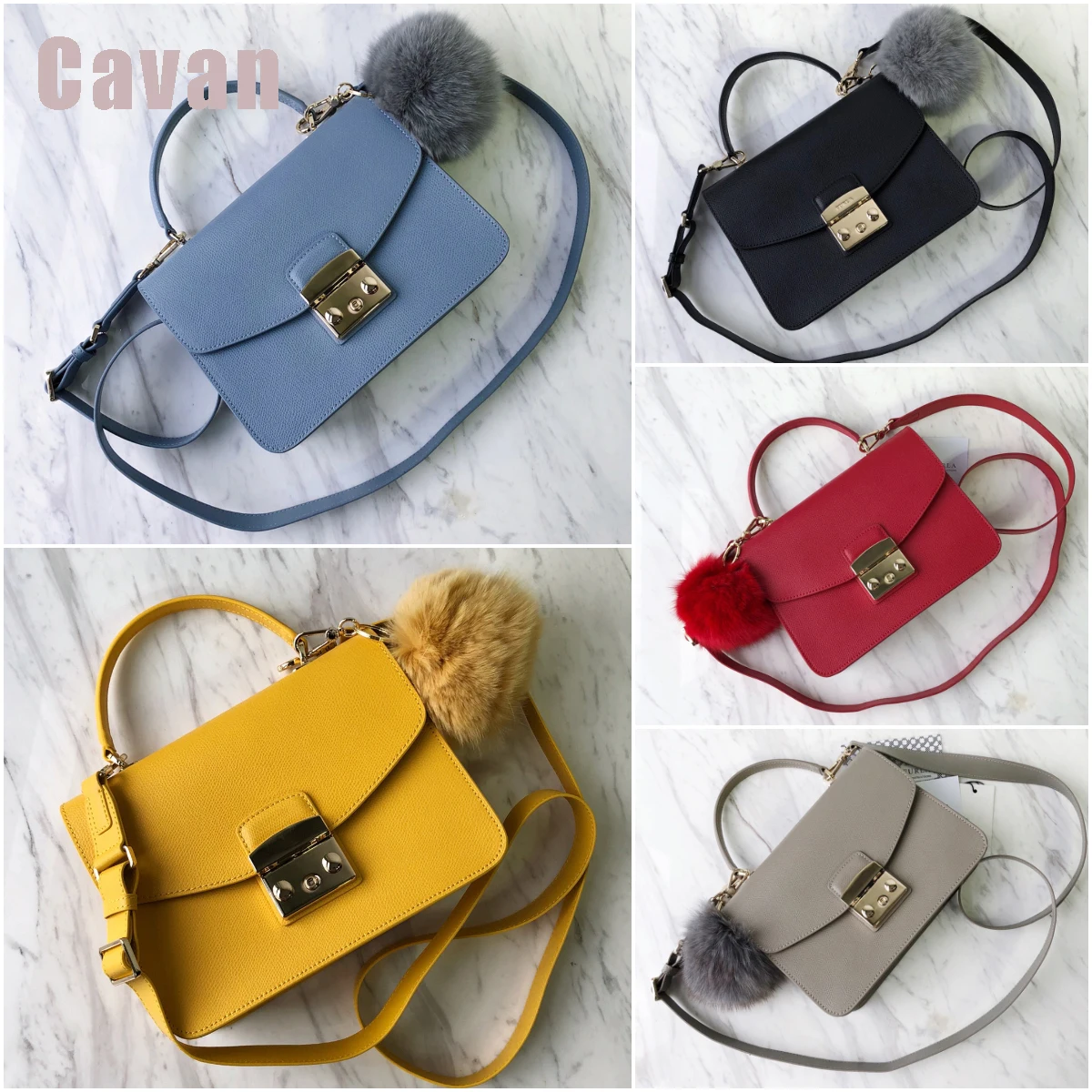 

FLA-Genuine Leather Shoulder Bag for Women, Luxury Crossbody Bag, Famous Designer Handbag, 23x17.5x8cm