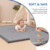 Huloosleep 4 Colors Baby Crawling Play Mats Non-Slip Thick Soft Foam Baby Activity Rug Gym Baby Carpet Mother+Kids Area Rug