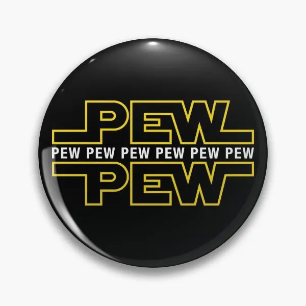 

Pew Pew Pew Soft Button Pin Hat Decor Women Brooch Gift Lover Badge Lapel Pin Jewelry Creative Metal Clothes Fashion Cute