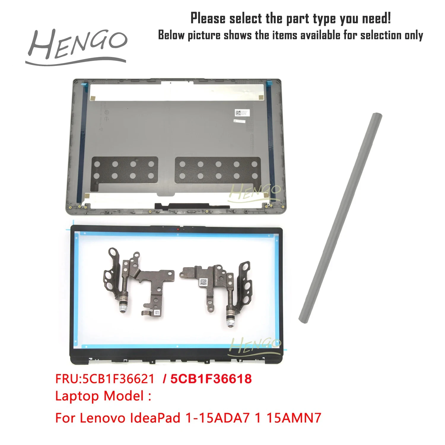 New 5CB1F36621 5CB1F36618 For IdeaPad 1-15ADA7 1 15AMN7 LCD Rear