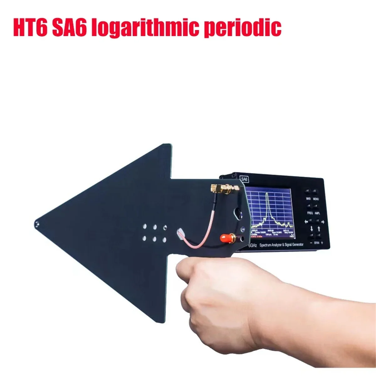 SA6 스펙트럼 분석기 광대역 안테나, 5W 지향성 안테나, RF 600M-10G UWB 안테나 보드 (A) 에 적합한 HT6 50 Ohm