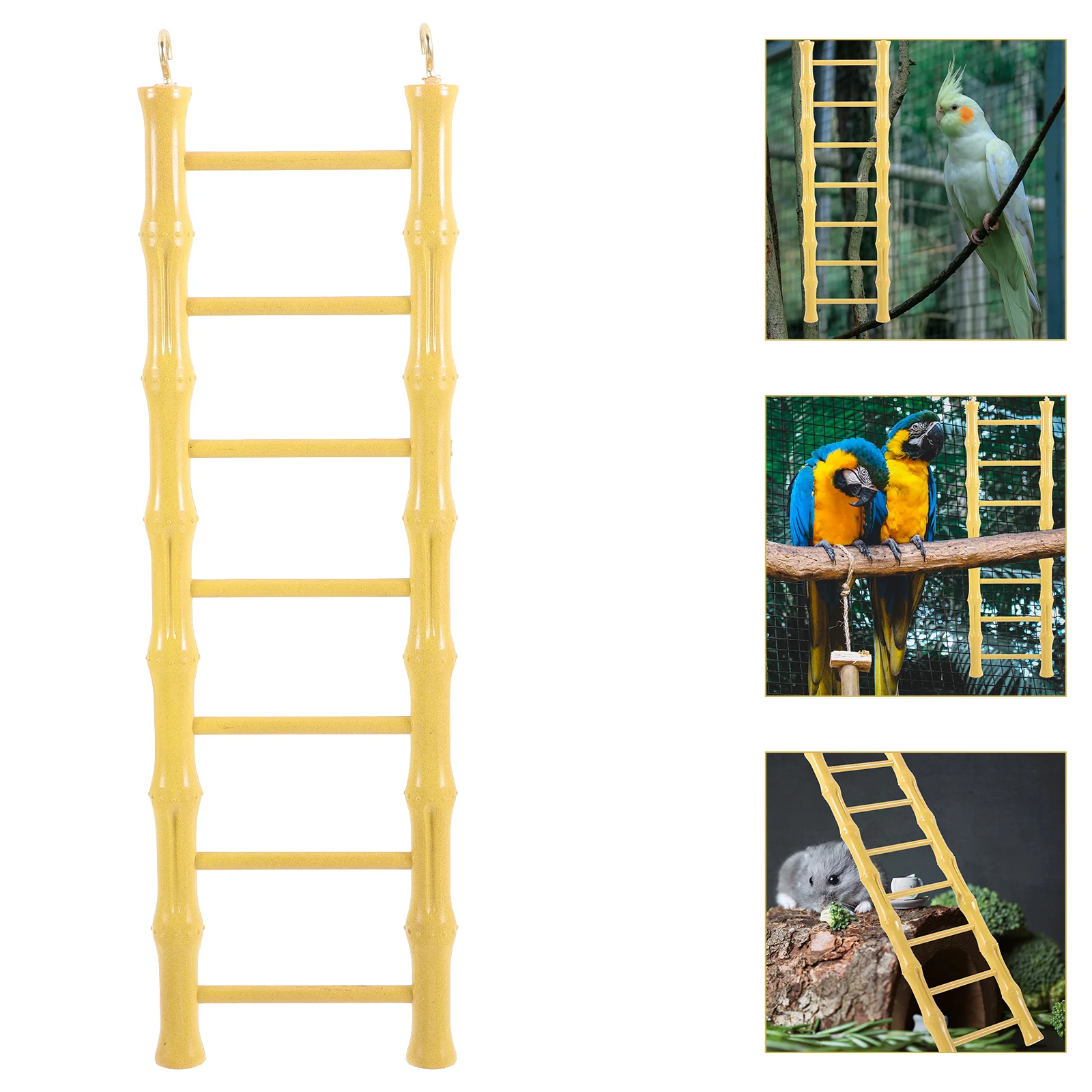 

Hanging Ladder Toy Hamster Bird Climbing Ladder Bird Cage Hanging Ladder Parrot Hamster Ladder