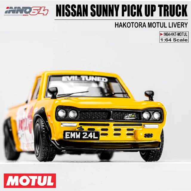 INNO 1/64 NISSAN SUNNY PICK UP TRUGK HAKOTORA MOTUL LIVERY