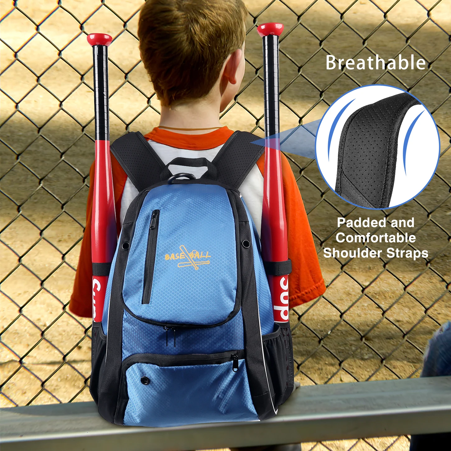 Baseball Backpack Women Utility Baseball Bag for Kids Sports Equipments for Training Glove Bag Softball Practice Goods