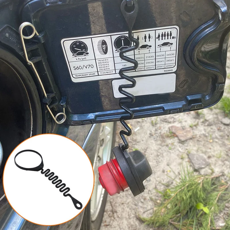 Car Fuel Tank Cap Cover Line Cable Wire Petrol Diesel Gas Oil Rope
