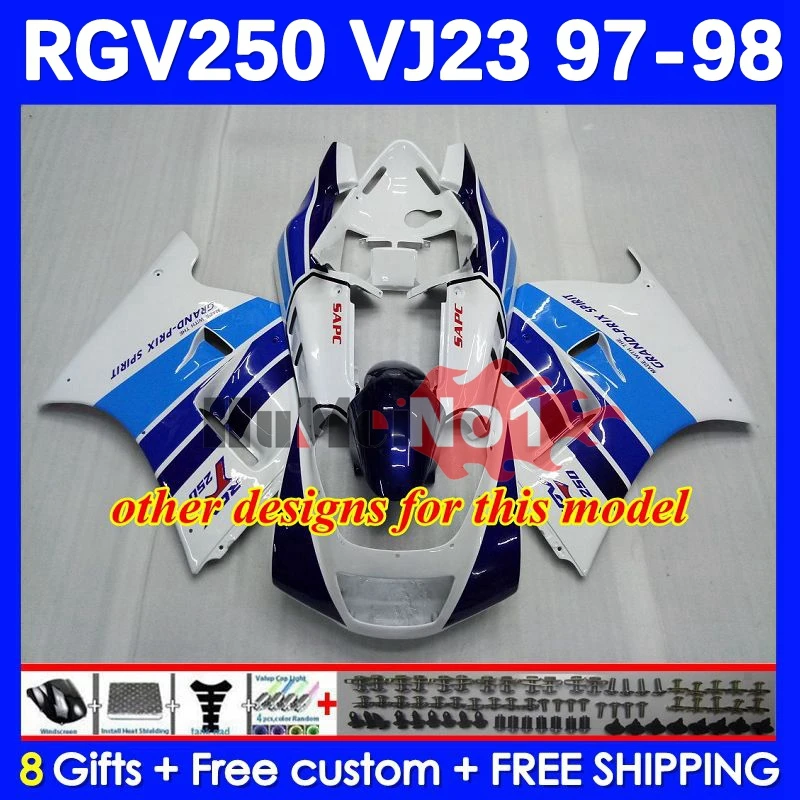 RGVT250 SAPC RGV250 VJ23 97-98 프레임용 바디, 42 번 50 RGV-250 RGVT RGV 250 VJ 23 RGVT-250 97 98 1997 1998 페어링 공장 빨간색
