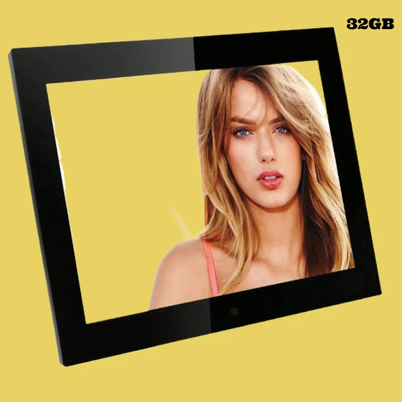 New 15/14 inch Screen LED Backlight HD 1280*800 Picture Music Movie Full Function Digital Photo Frame Electronic Album Good Gift