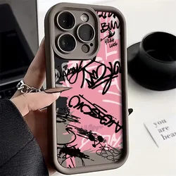 English Writing Lip Print Phone Case for Moto G32 4G (TYK-295KXX404A1)