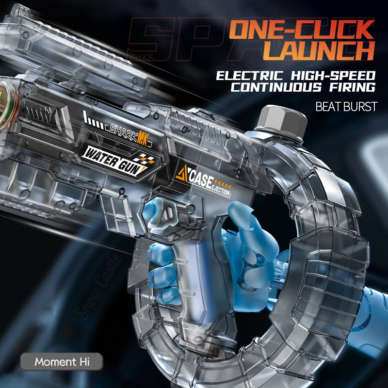 어린이용 에너지 수집 링 전동 물총 장난감 슈팅 게임 자동 물 분사총 여름 야외 장난감