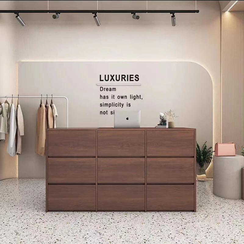 Cashier Checkout Desk Standing Reception Spa Executive Counter Desk Nail Commercial Mostrador Oficina Commercial Furniture counter checkout reception desk cashier standing beauty office executive reception desk luxury mostrador oficina furniture hdh